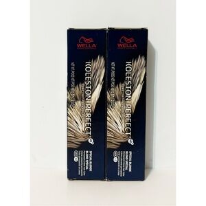 2 Wella Koleston Perfect Me+ Permanent Creme Hair Color Dye, 12/96c NEW 2oz Each